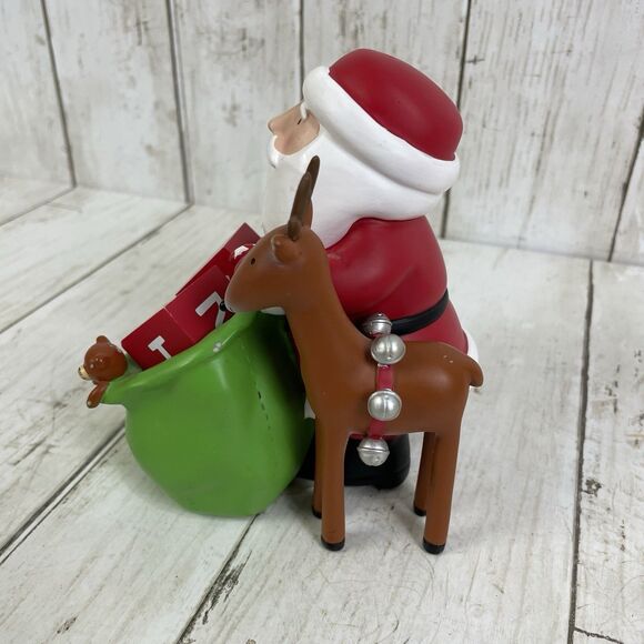 Hallmark Count Down To Christmas Santa and Reindeer - Picture 3 of 8